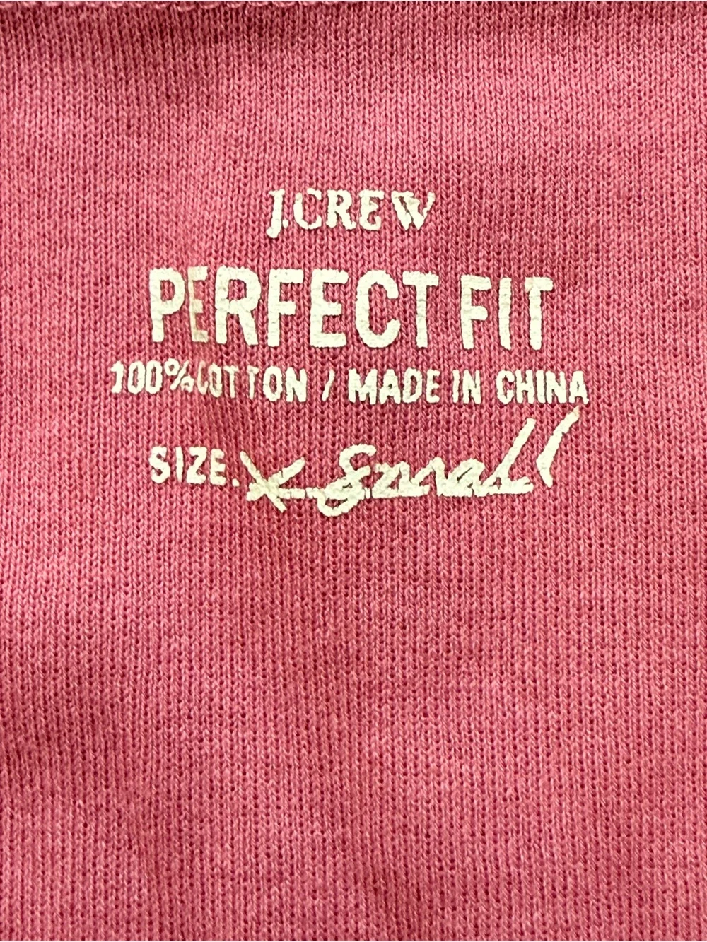 J. Crew Perfect Fit Dusty Rose Short Sleeve Crewneck Tee